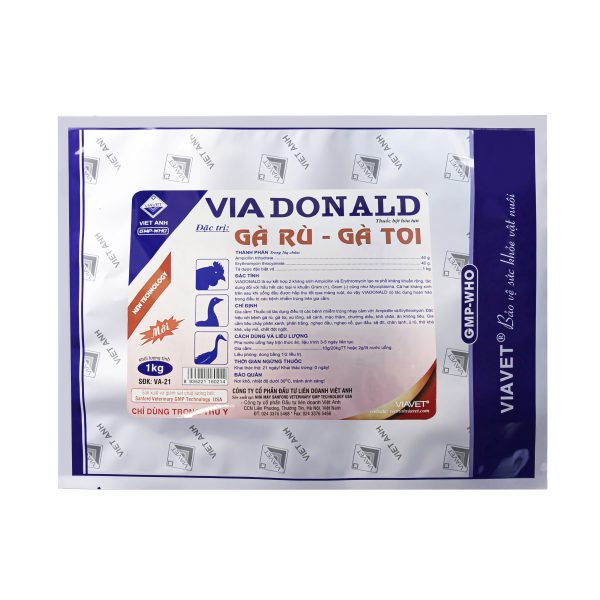 THUỐC THÚ Y VIA DONALD