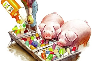 Gây kháng kháng sinh ở vật nuôi
