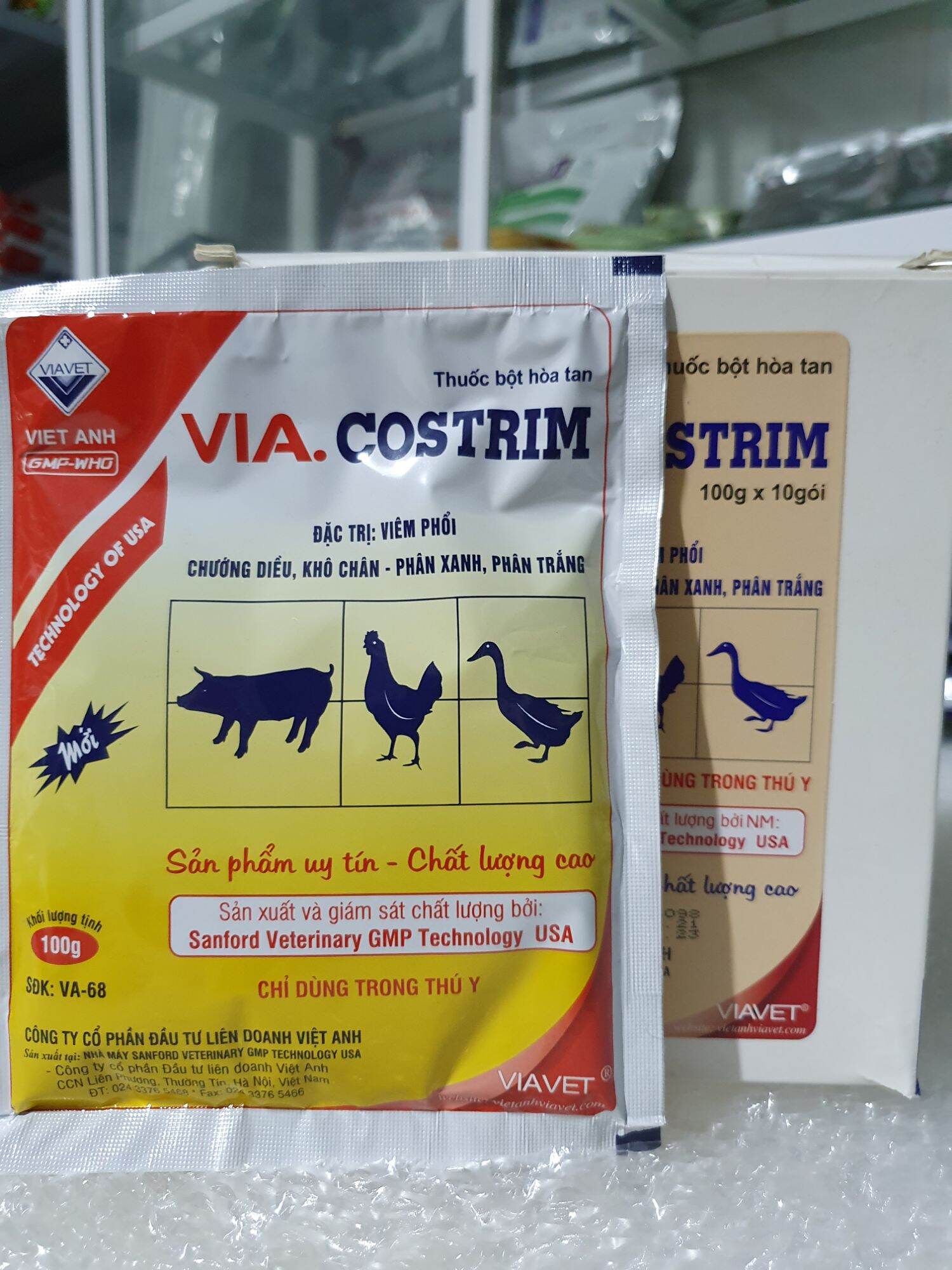 Thuốc kháng sinh Via. Costrim